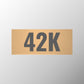 42K Badge