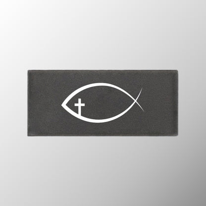 Ichthus+Cross Badge
