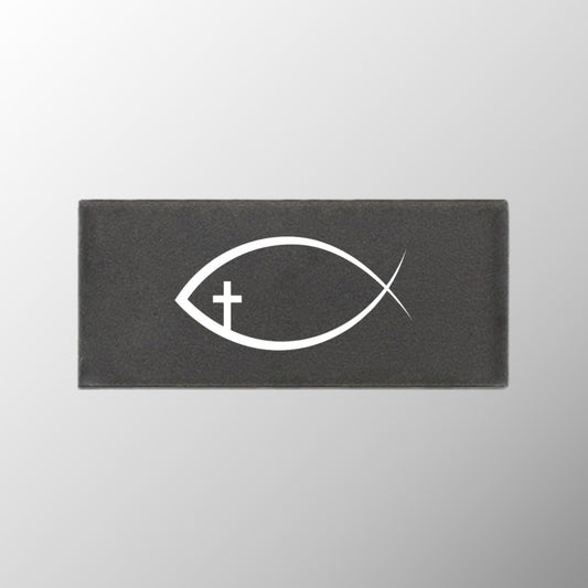 Ichthus+Cross Badge