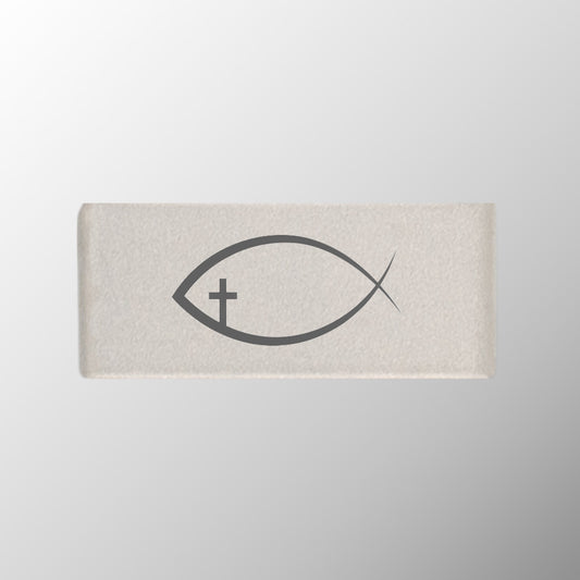 Ichthus+Cross Badge
