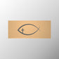 Ichthus+Cross Badge