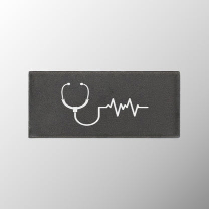 Stethoscope+Heartbeat Badge