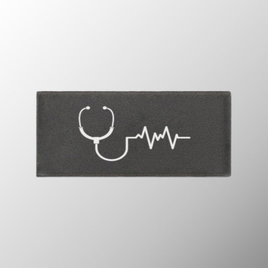 Stethoscope+Heartbeat Badge