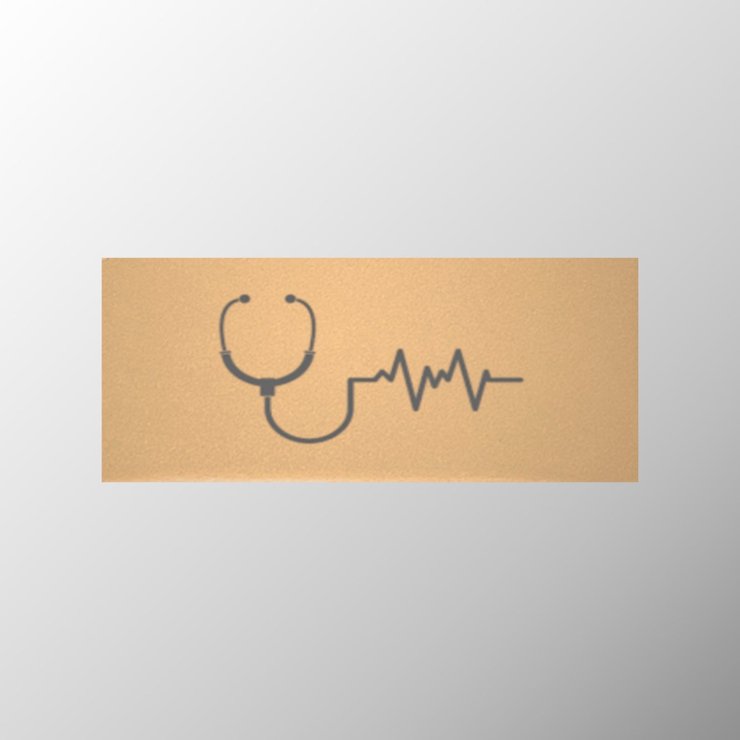 Stethoscope+Heartbeat Badge