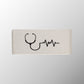 Stethoscope+Heartbeat Badge