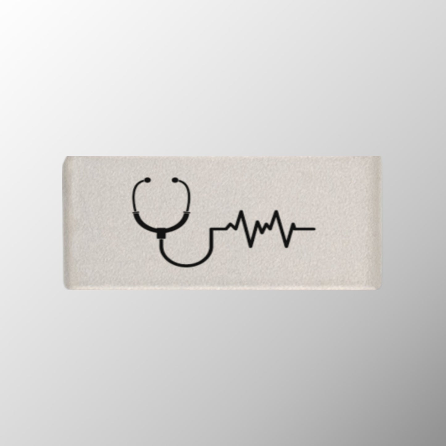 Stethoscope+Heartbeat Badge